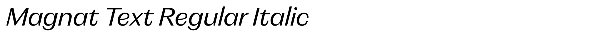 Magnat Text Regular Italic image